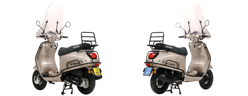 Heb ik een blauw of geel kenteken nodig voor mijn scooter?