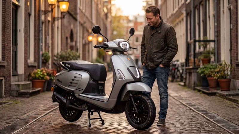 Hoe schors ik mijn scooter?
