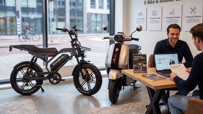 Hoe werkt een scooter of fatbike lease?