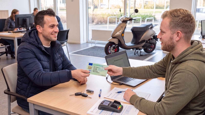 Hoe moet je een scooter overschrijven?