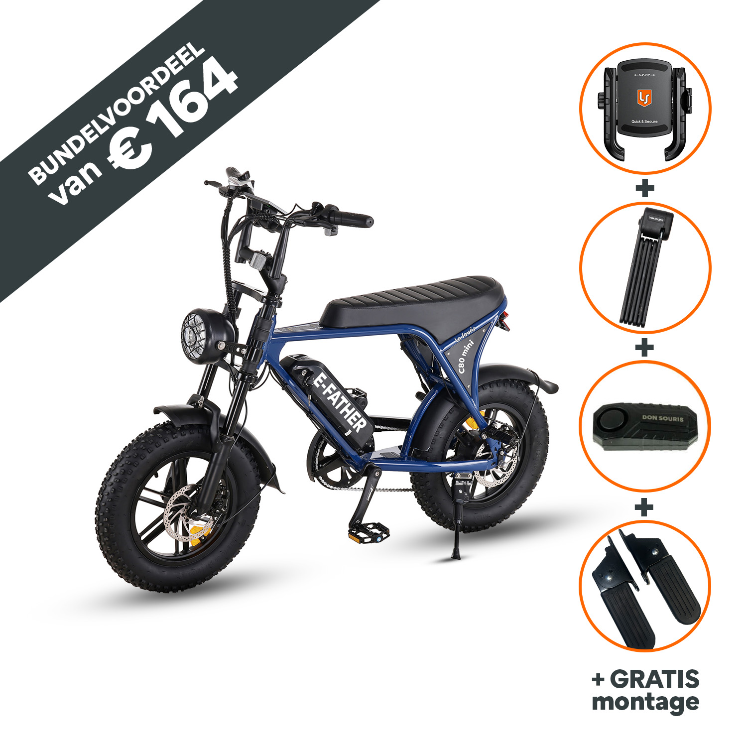 E-Father C80 Mini Dark Blue Special Edition