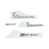 Stickerset vespa Sprint chroom 4-delig