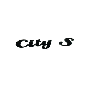 Sticker woord City S zwart